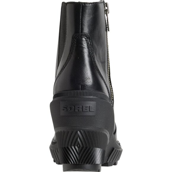NEW Sorel Ona Ave Zip Wedge Boots Waterproof Leather For Women in black 1025 7s3 - Picture 6 of 7